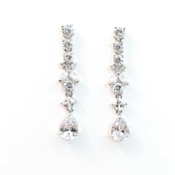 Jim Ball Jewelry - Long Cubic Zirconia Earrings